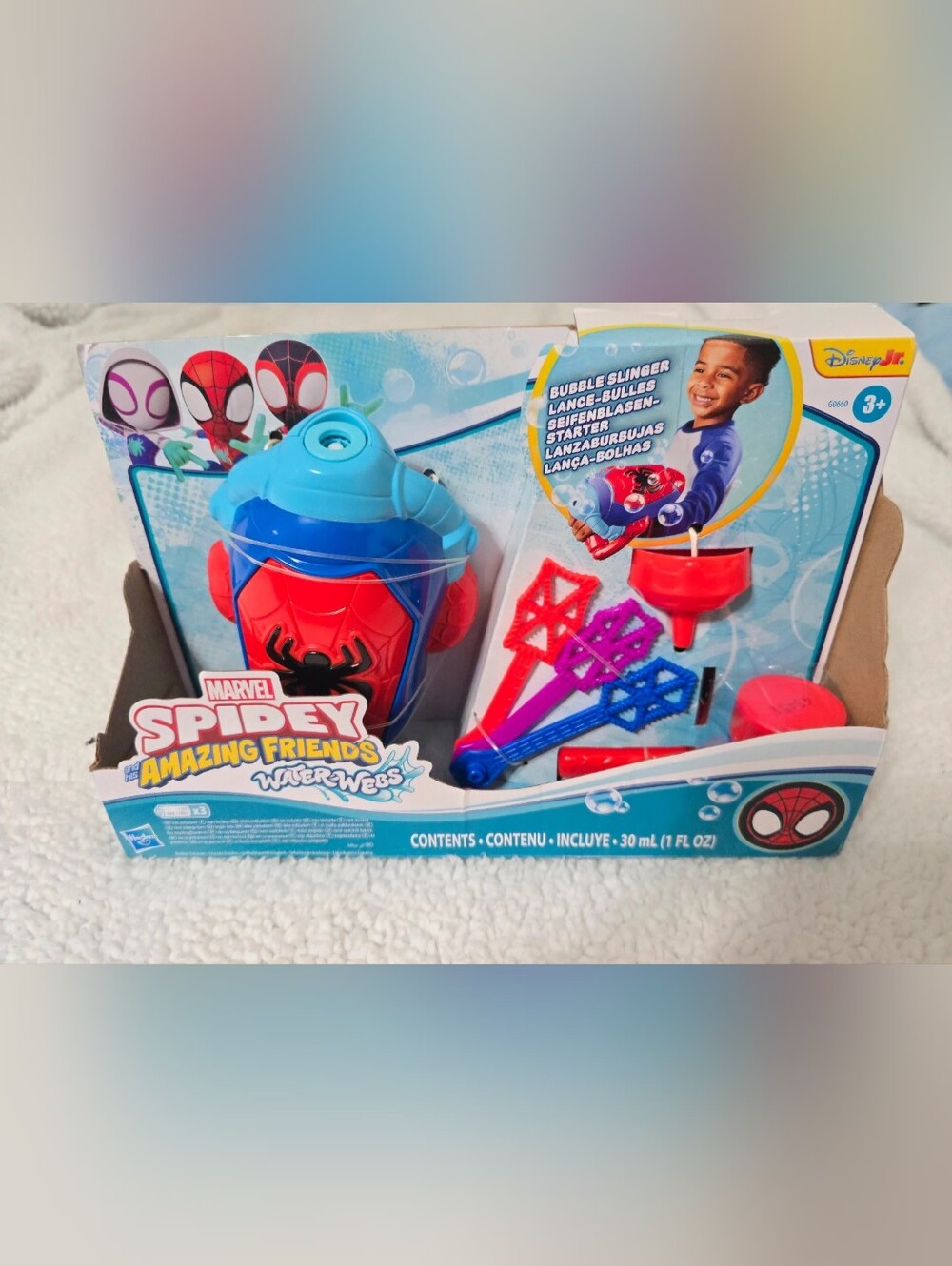 Marvel Spider-Man Red & Blue Bubble Blaster Toy